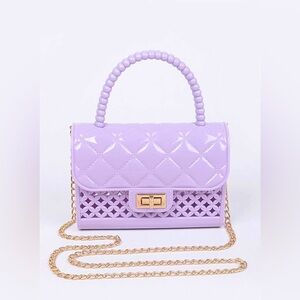 Solid Colorful Jelly Swing Bag